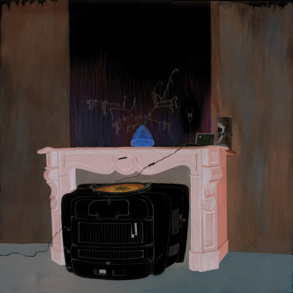 Illustration eines Kamins