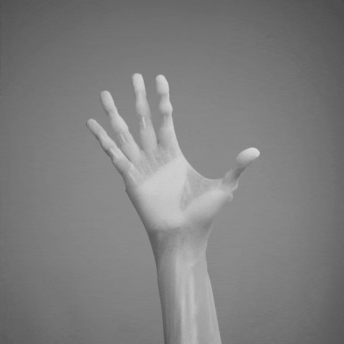 Animation einer Roboterhand