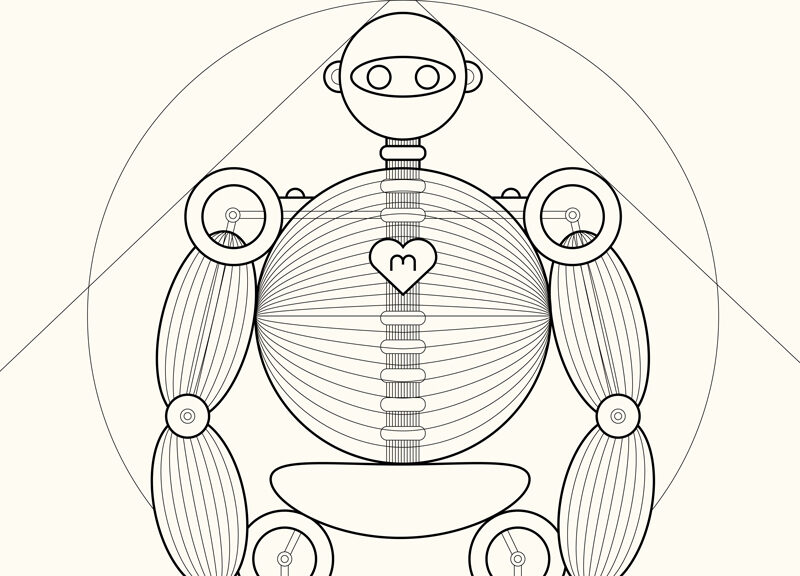 Illustration eines Roboters